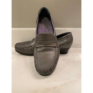 SAS Tripad Comfort Easier Womens  Grey Leather Slip on  Loafers Size 9.5 M